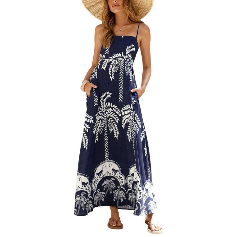 Oloey Womens  Printed Maxi Dress